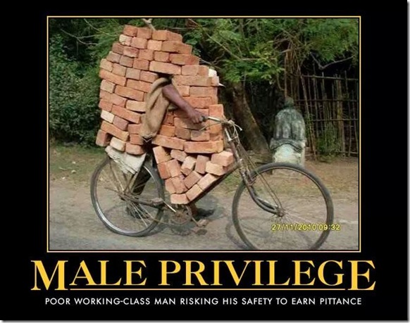 man bicycle brick load