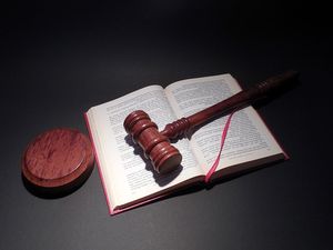 law book with gavel