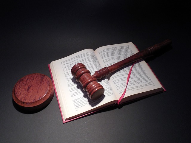 law book with hammer