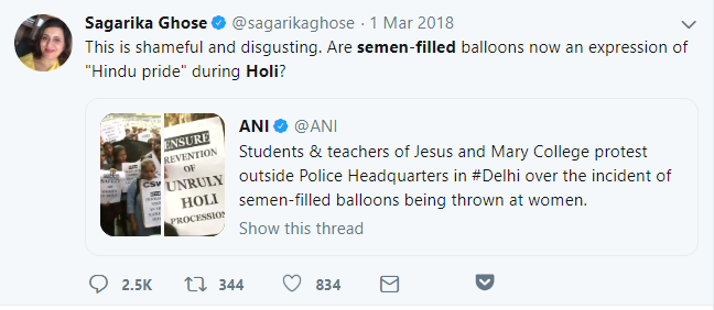 sagarika-ghose-hindu-pride-holi-semen-filled-baloon
