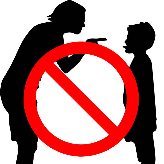 Mother-Admonish-Child-Prohibited-Sign